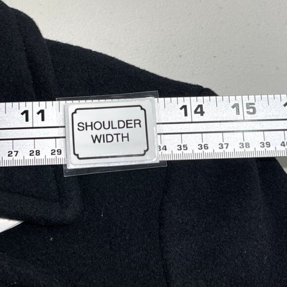 Land's End‎ Womens Insulated Peacoat Coat Size 2P Wool Cashmere Blend Black NWT - Picture 10 of 14